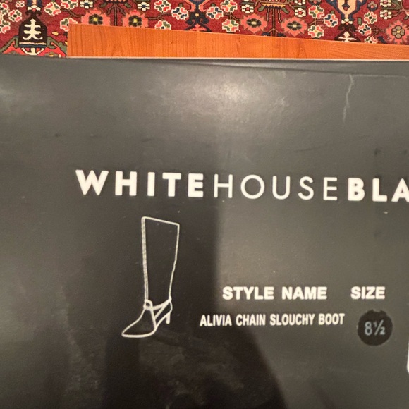 WHBM Whisky Colored Alivia Chain Slouchy Knee-High Boot, size 8.5 - Picture 11 of 16